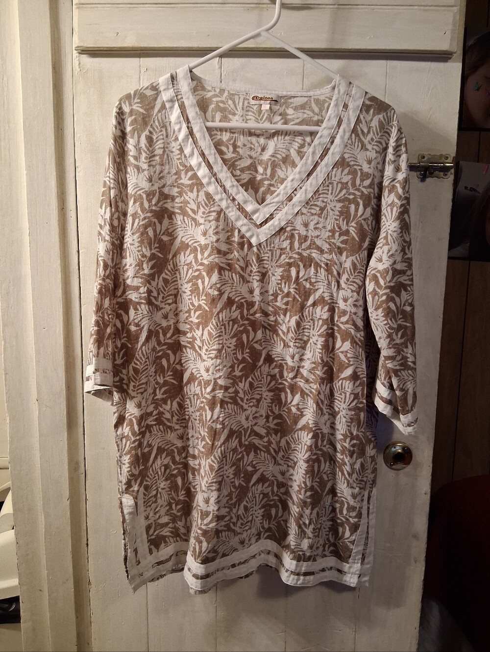 Azucar V-Neck Loose Fit Beach Tunic